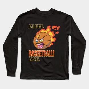 Mad Basketball - Eat Sleep Basketball Repeat Long Sleeve T-Shirt